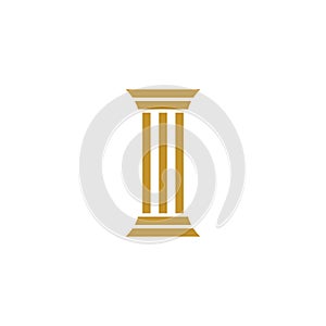 Pillar Logo Template. Column Vector illustration