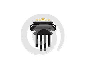 Pillar logo template,column vestor design