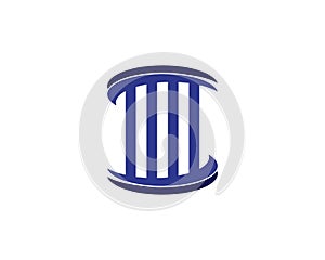 Pillar logo template,column vestor design