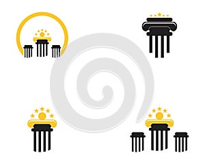 Pillar logo template,column vestor design