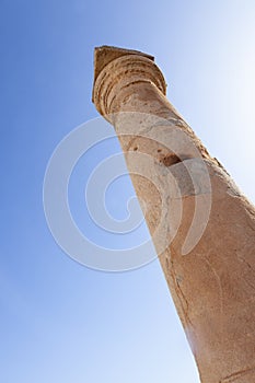 Pillar at Mausoleum of Bes at Sabratha