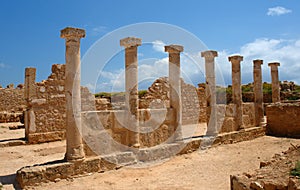 Pillar in Paphos, cyprus island