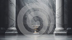 pillar silver marble texture