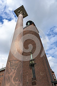 Pillar at Stadshuset in Stockholm