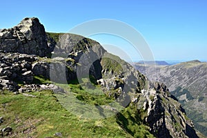 Pillar standing high above the surrounding fells