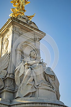 Pillar of statue of angel of victory before Buckingham Palace