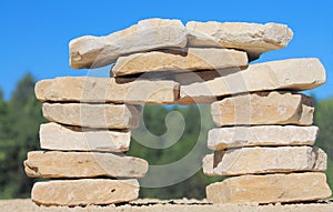 Pillar of stone