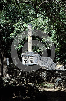 Pillar tomb Gedi, Gede, Malindi, Kenya