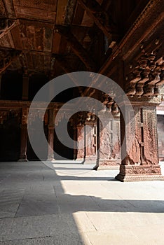 Pillars at Agra Fort