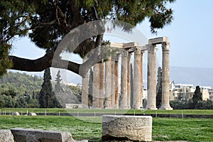 Pillars at Athens Temple of Zeus, Olympia, Greece