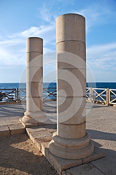 Pillars in Caesarea