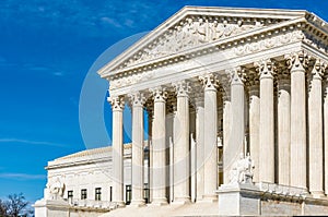 The Pillars of Justice at the Supreme Court Building