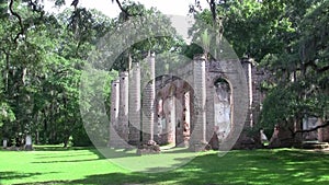 Pillars of Old Sheldon Church Ruins