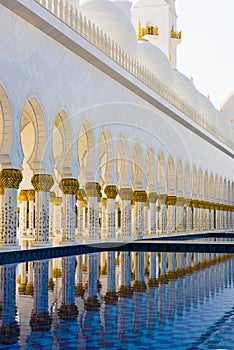 Mezquita mata pilar reflexivo en piscina de El abuela mezquita mata 