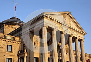 Pillars of the Spa house of Wiesbaden