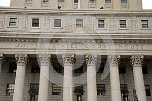 Pillars of the United States Court House, lower Manhattan