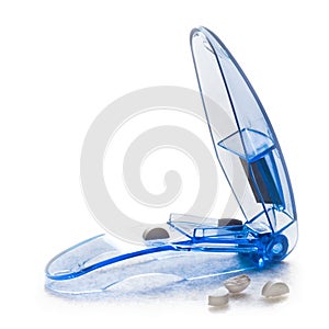 Pillcutter with pills to cut