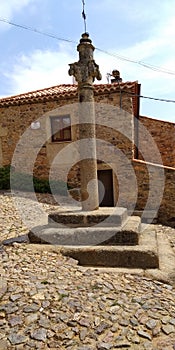 Pillory Pelourinho old village Medieval scene