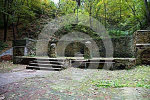 Pillory in the woods