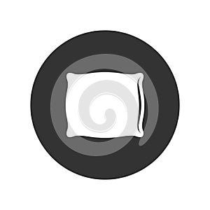 Pillow graphic icon in the circle