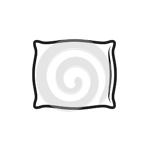Pillow graphic icon isolated on white background