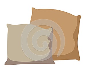 Pillow isolated illustration