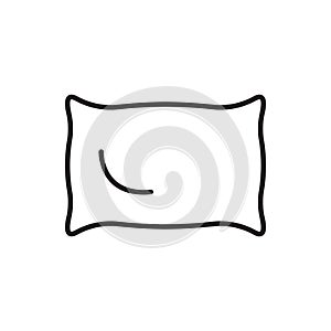 Pillow line icon vector