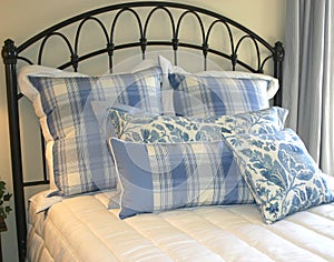 Pillows in Blue photo