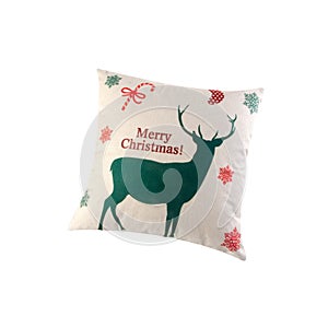 Pillows or christmas pillows on a background
