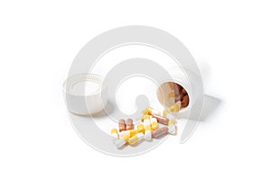 Pills capsules of medicament