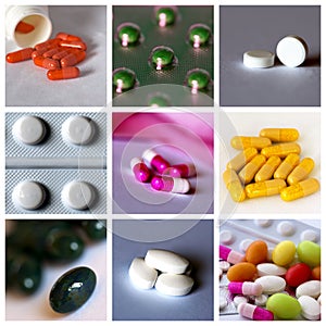 Pills collage