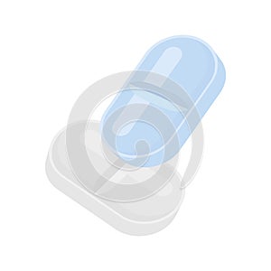 Pills and drugs composition vector colorful realistic icon