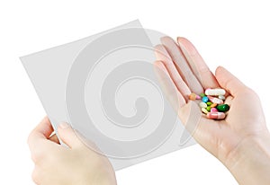 Pills in hand