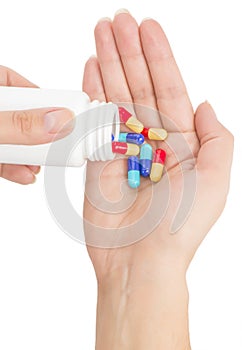 Pills in the hand