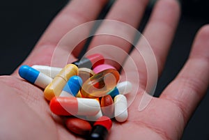 Pills in hand