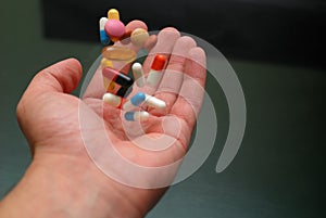 Pills in hand