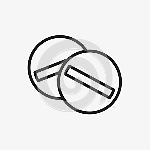 Pills icon. Medicine, drug symbol. Pharmacy concept