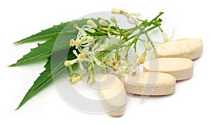 Pills made from medicinal neem