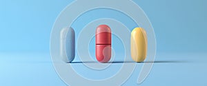 Pills minimal design background