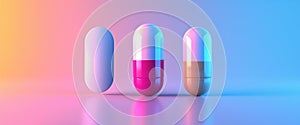 Pills minimal design background