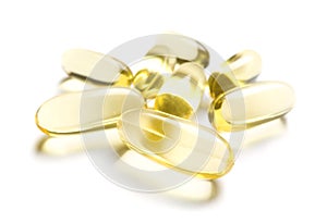 Pills of Omega-3 supplement