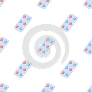 Pills pattern seamless vector