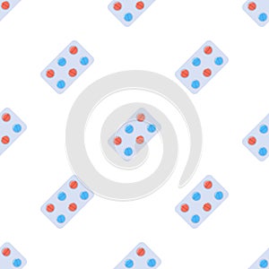 Pills pattern seamless vector