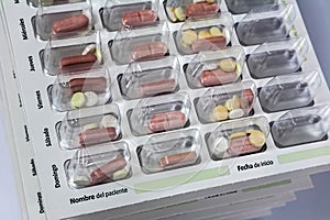 Pills with pill organizer