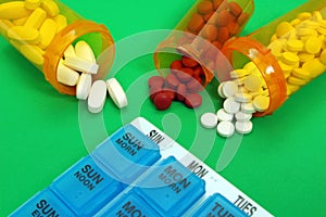 Pills with Pill Organizer