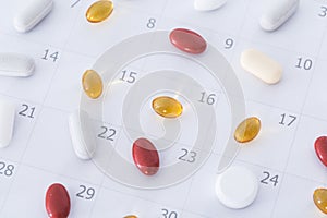 Pills on a schedule