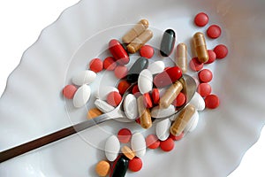 Pills, tablets or vitamins