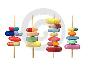 Pills on Toothpicks