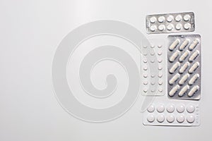 Pills for the treatment of various diseases of different colors