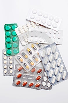 Pills for the treatment of various diseases of different colors